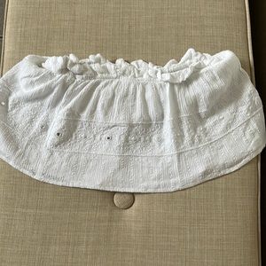 Strapless crop top with built in bra!